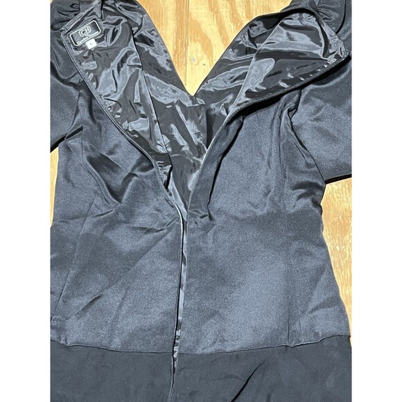 Carolina Herrera Black Silk Midi Cocktail Dress women 6 @F1 - Picture 6 of 9